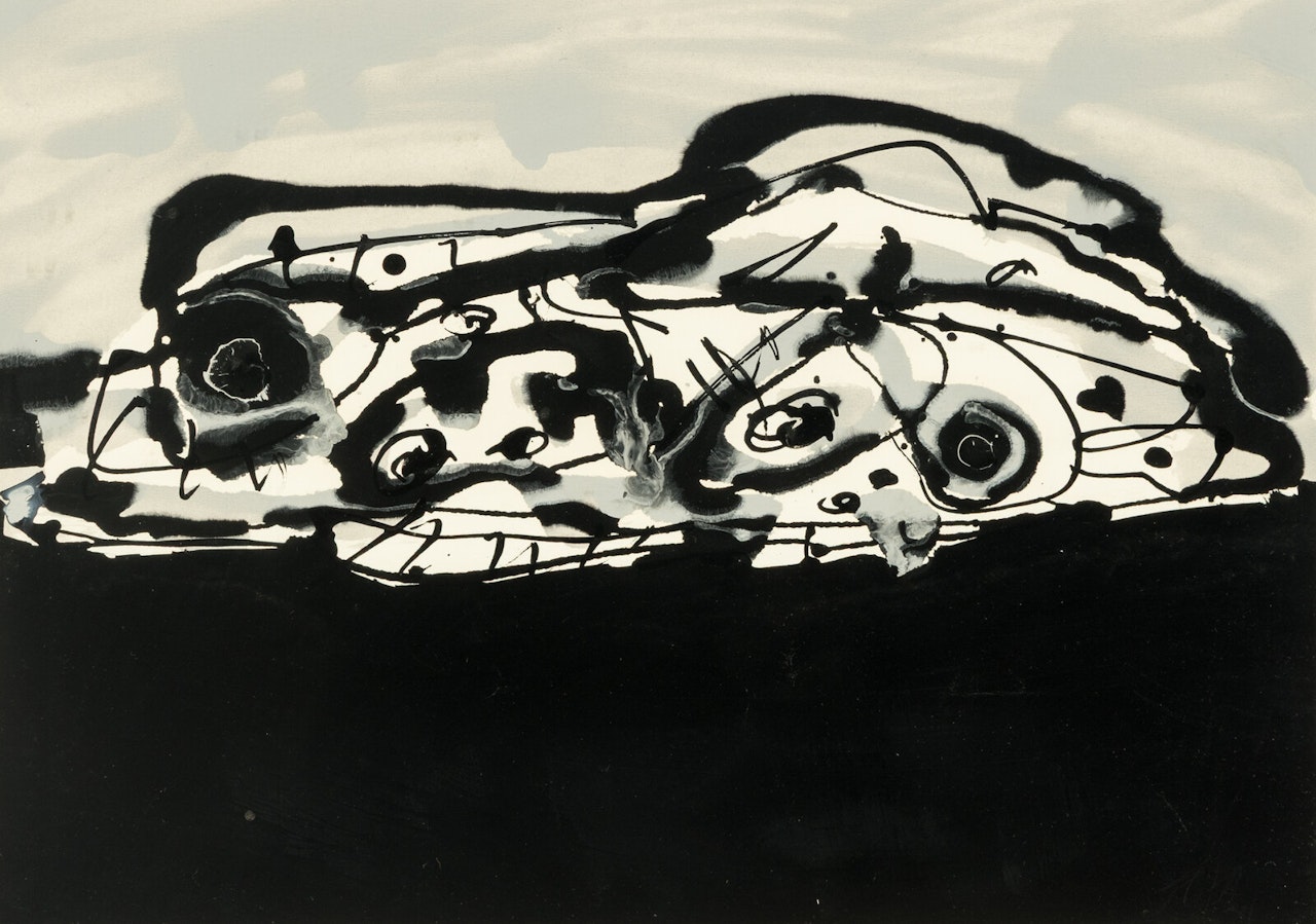Chien de Goya by Antonio Saura