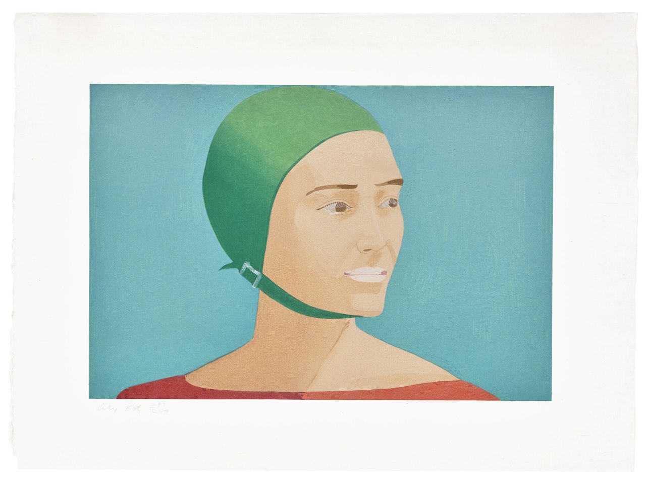 The Green Cap by Alex Katz