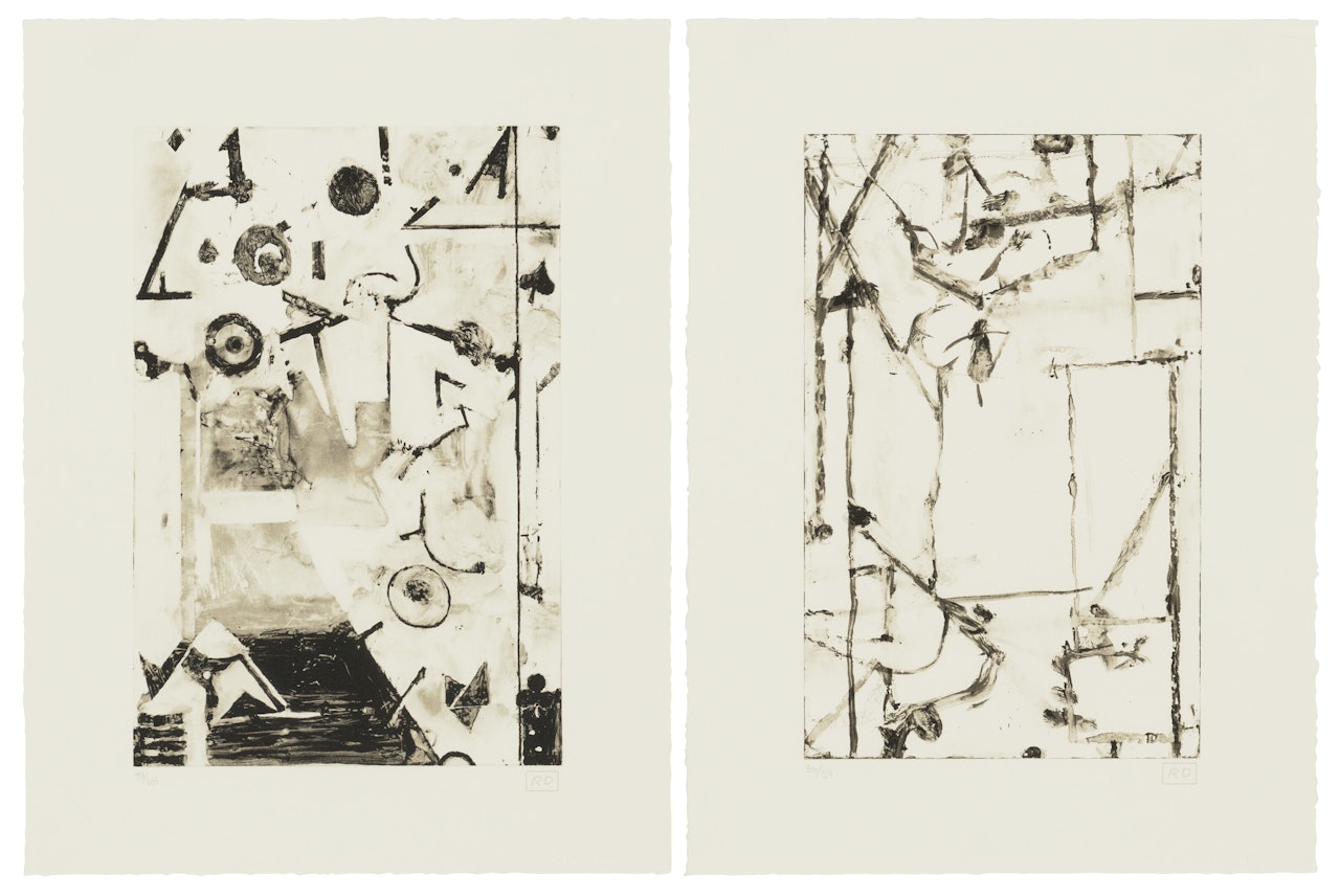 Two prints by the artist; Untitled #7; Untitled #8 by Richard Diebenkorn