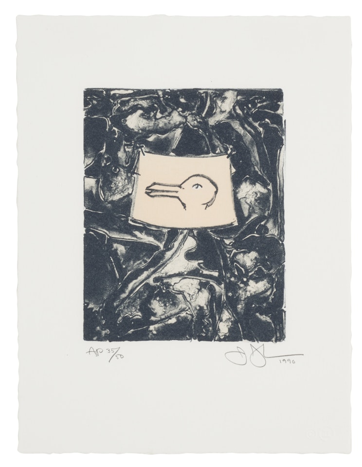 Untitled, from Harvey Gantt Portfolio; Untitled, from Harvey Gantt Portfolio by Jasper Johns