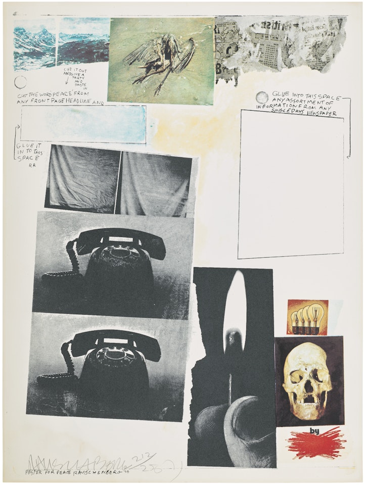 Poster for Peace by Robert Rauschenberg