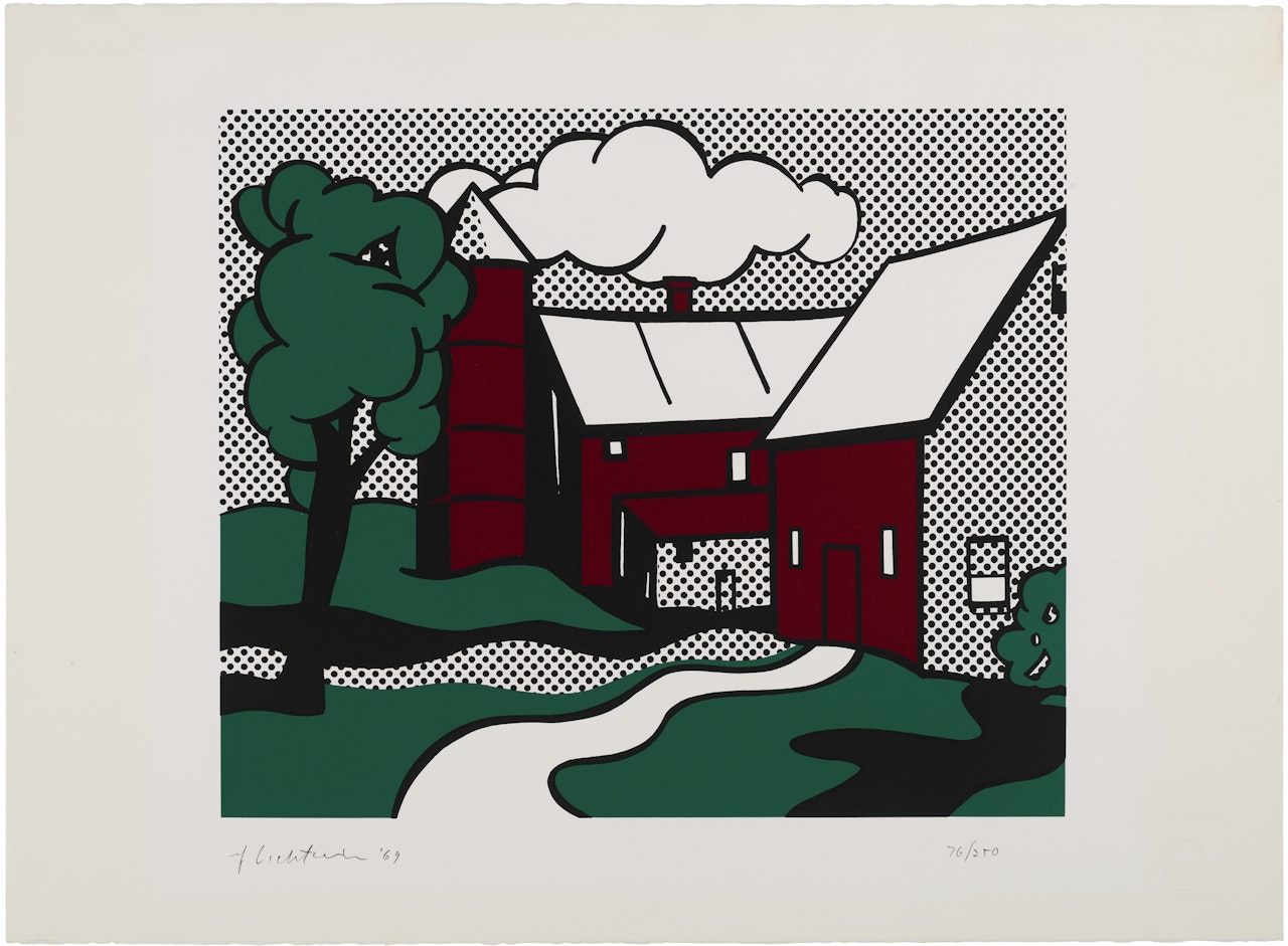 Red Barn by Roy Lichtenstein