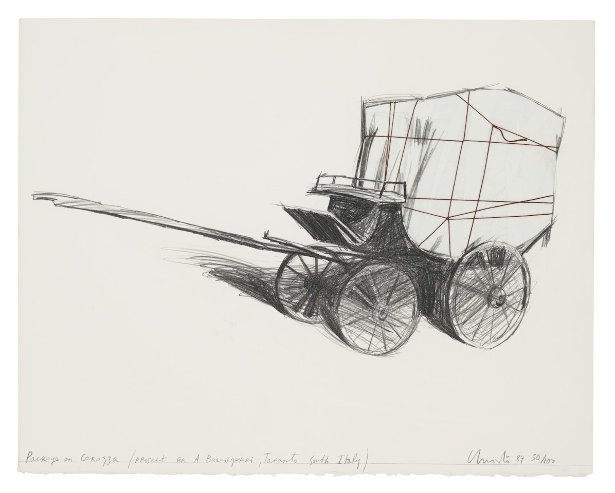 Package on Carrozza, Project for A. Berlingieri, Taranto, Italy by Christo