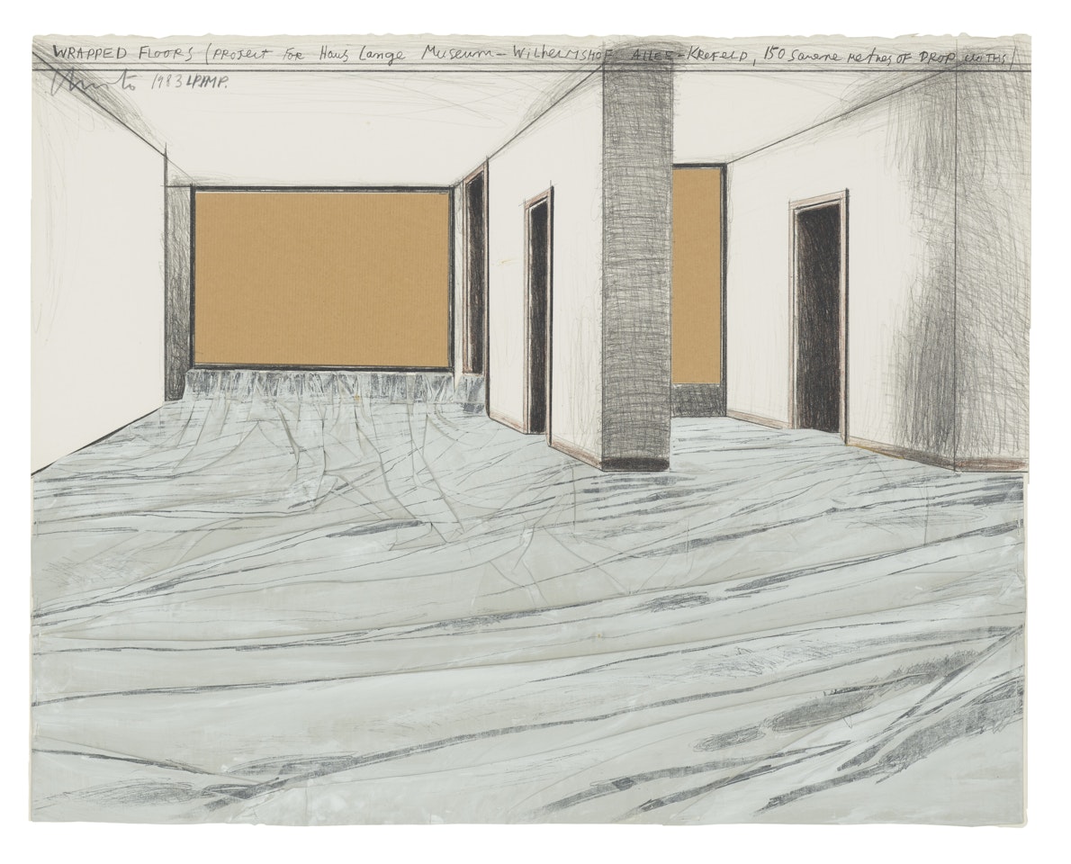 Wrapped Floors, Project for Museum Haus Lange, Krefeld by Christo
