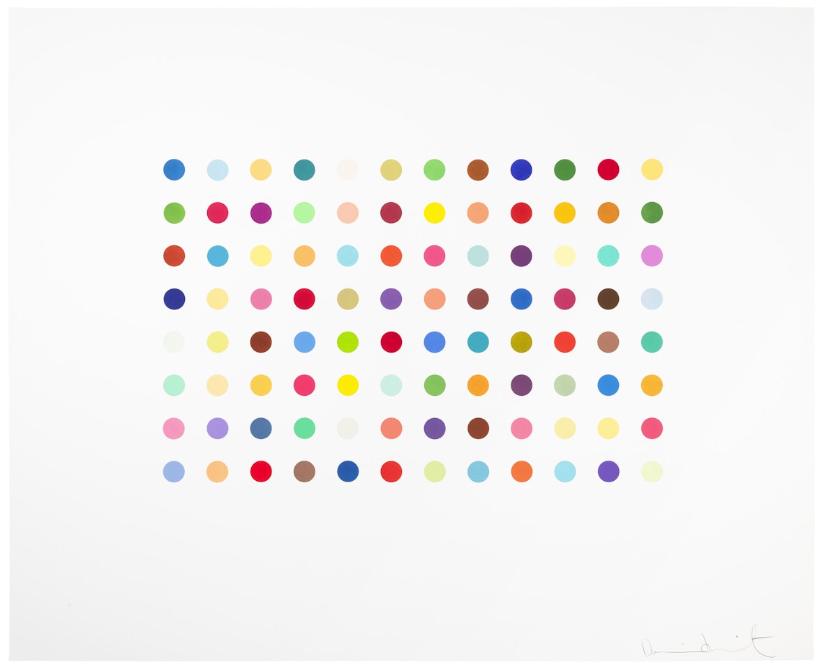 Bromphenol Blue by Damien Hirst