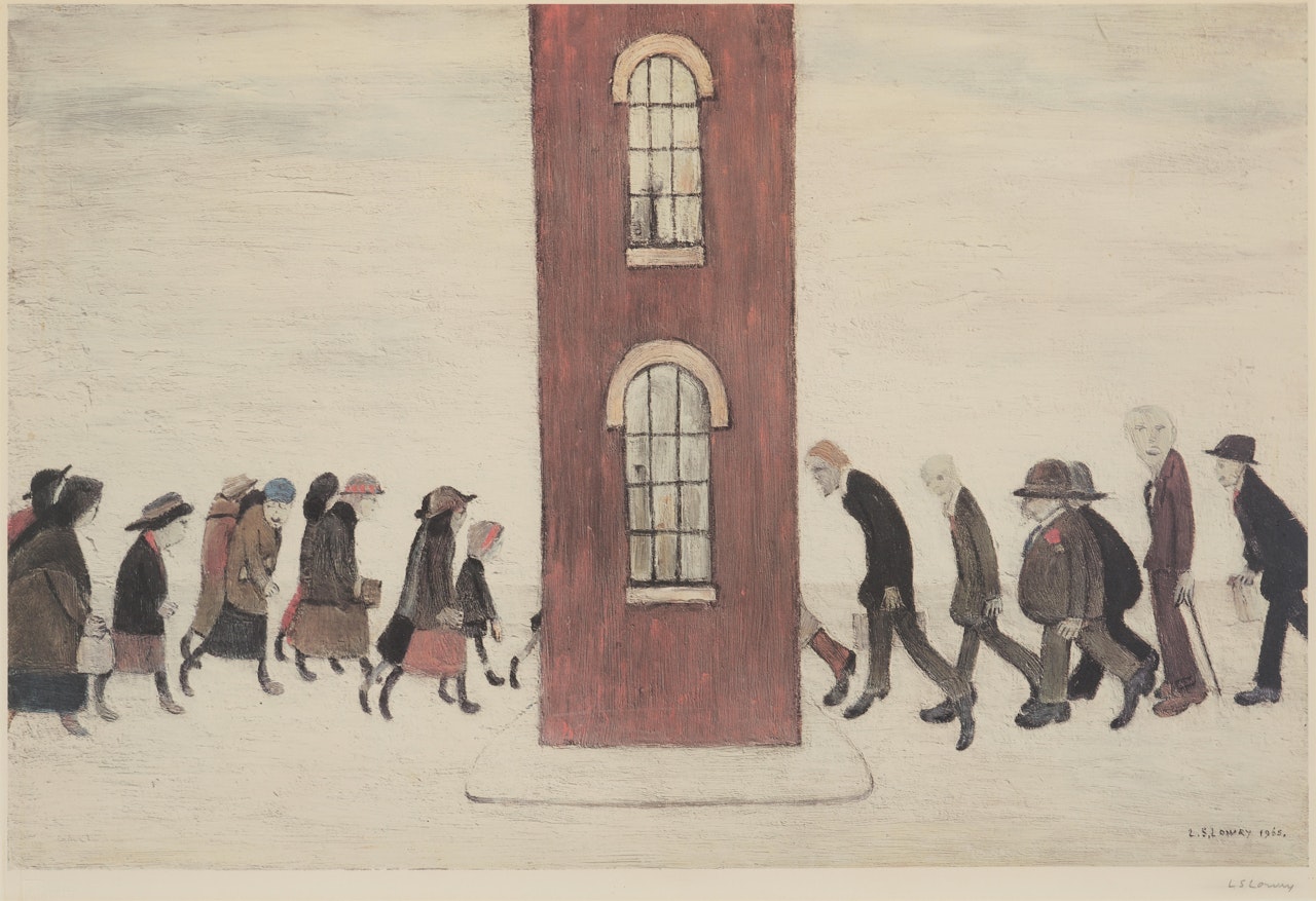 Meeting Point by Laurence Stephen Lowry