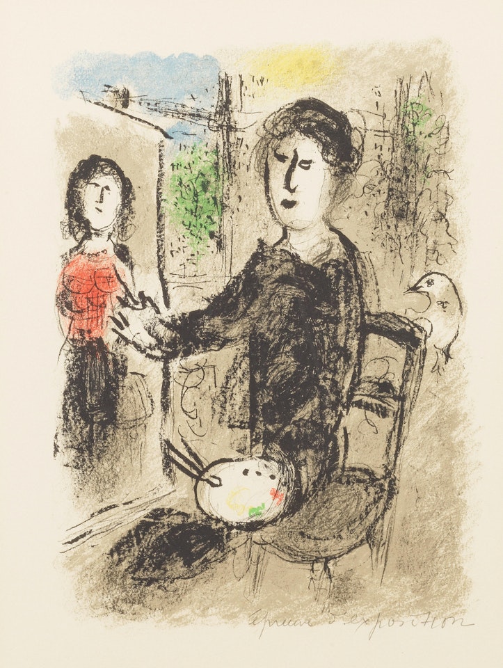 Frontispiece, from Les Ateliers de Chagall (Mourlot 899, Cramer books 101) by Marc Chagall