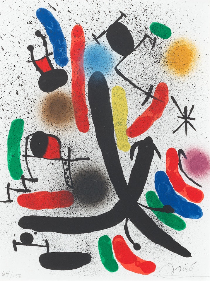 Plate XIV, from Miró Lithographe I (Mourlot 855, Cramer books 160) by Joan Miró