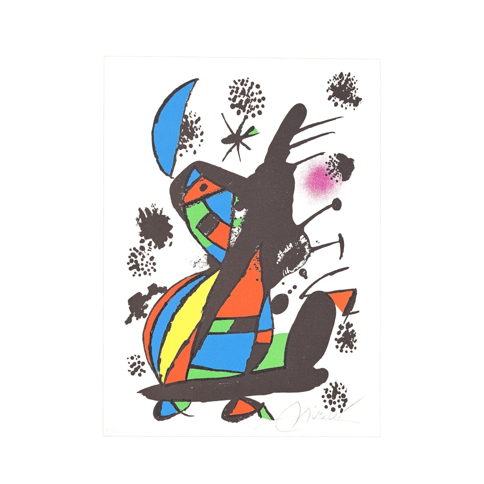 François Chapon, from Francis Ponge. Manuscrits - livres - peintures (Cramer books 228) by Joan Miró