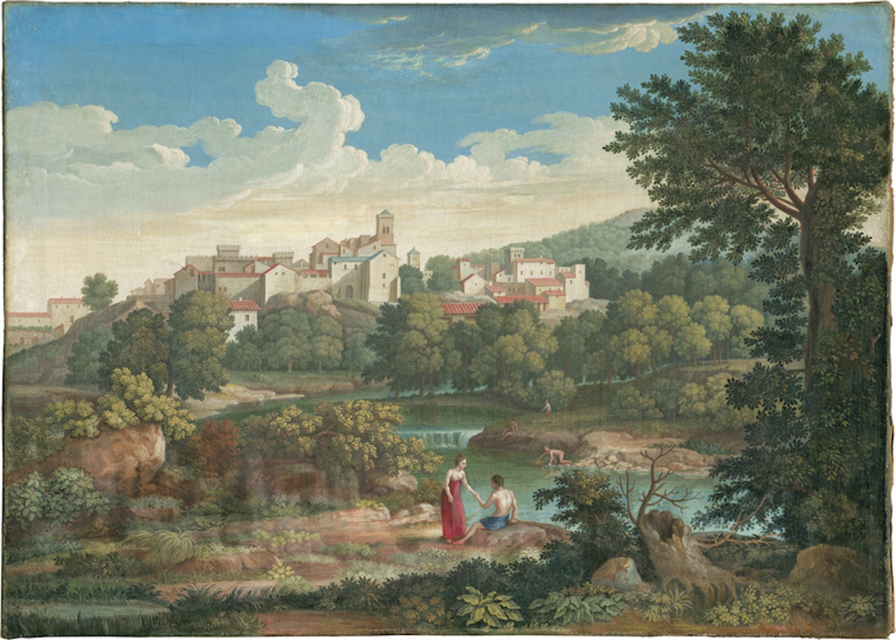 Ideal southern landscape. by German School