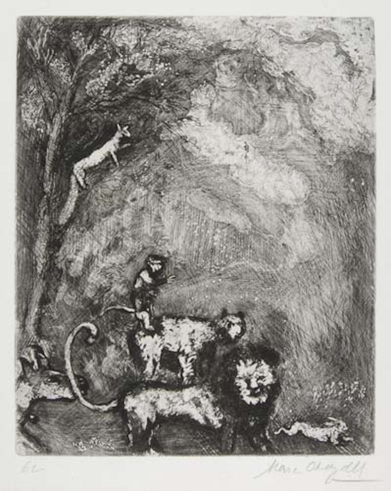 Le Lion s'en allant en guerre by Marc Chagall