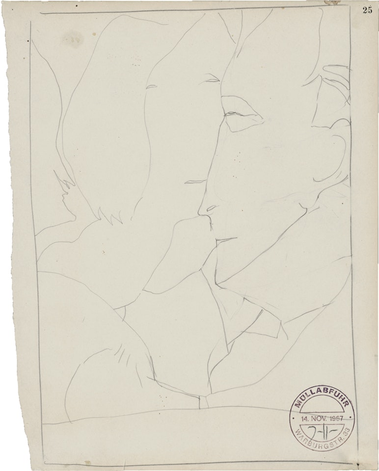Portraits of man and woman by Horst Janssen