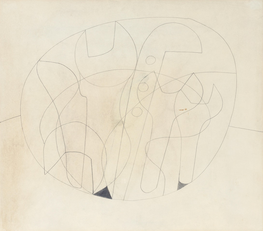 Spanners Inside Circle by Ben Nicholson, O.M.