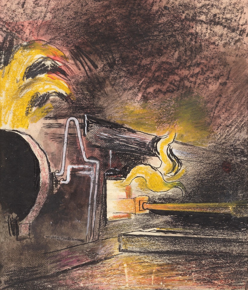 Feeding a Steel Furnace, Swansea by Graham Sutherland
