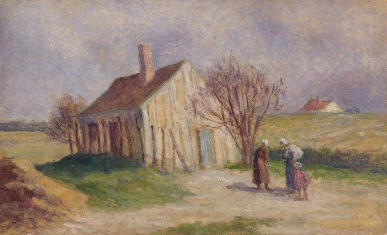 Rollebois, la fermette by Maximilien Luce