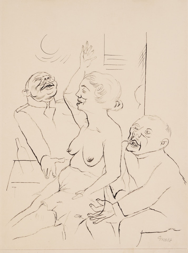 Zu Vorgerückter Stunde (At a Late Hour) by George Grosz