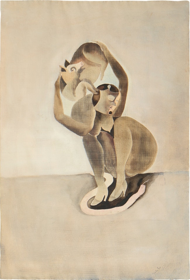 Mujer, cerdo y serpiente by Francisco Toledo