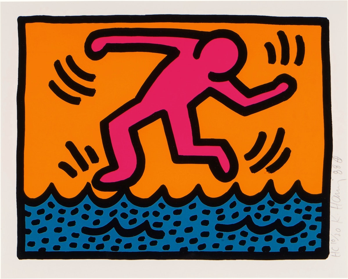 Pop Shop II: One Plate (Littmann p. 97) by Keith Haring