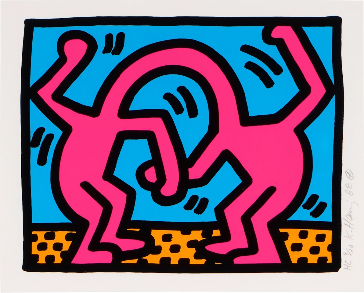 Pop Shop II: One Plate (Littmann p. 97) by Keith Haring