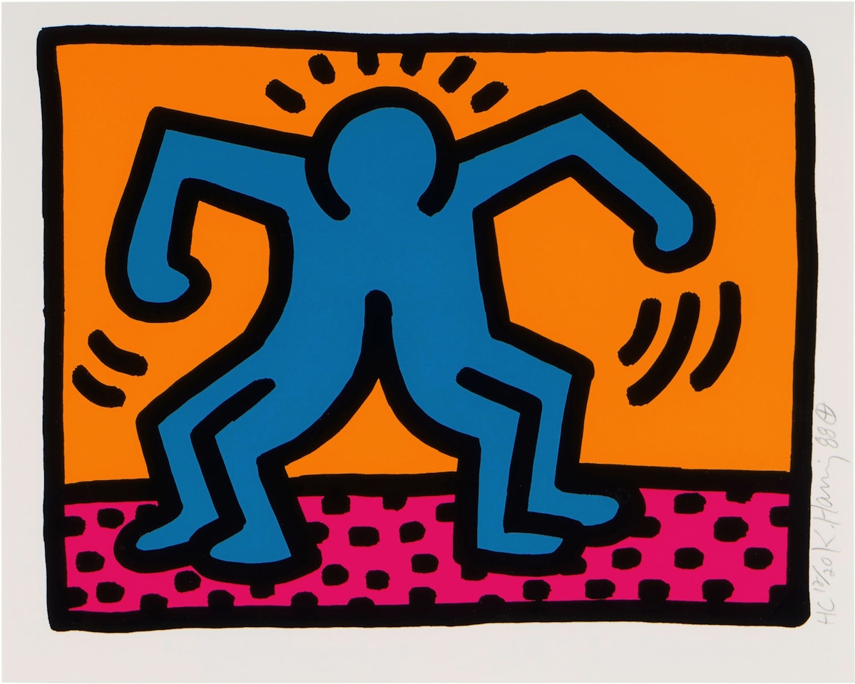 Pop Shop II: One Plate (Littmann p. 96) by Keith Haring
