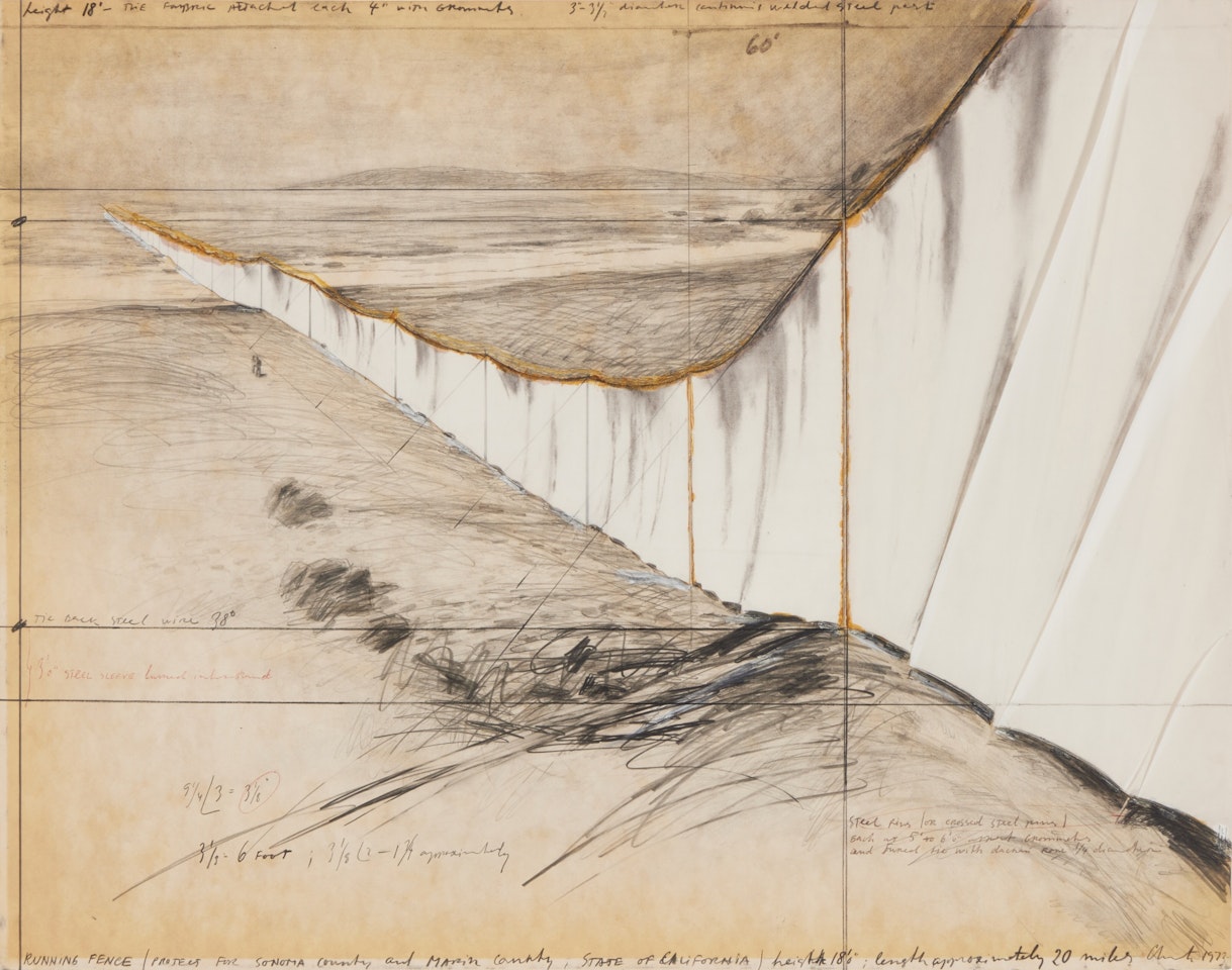 Running Fence/Project For Sonoma County, State of California by Christo