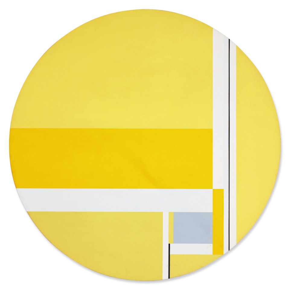 Light Yellow Tondo by Ilya Bolotowsky