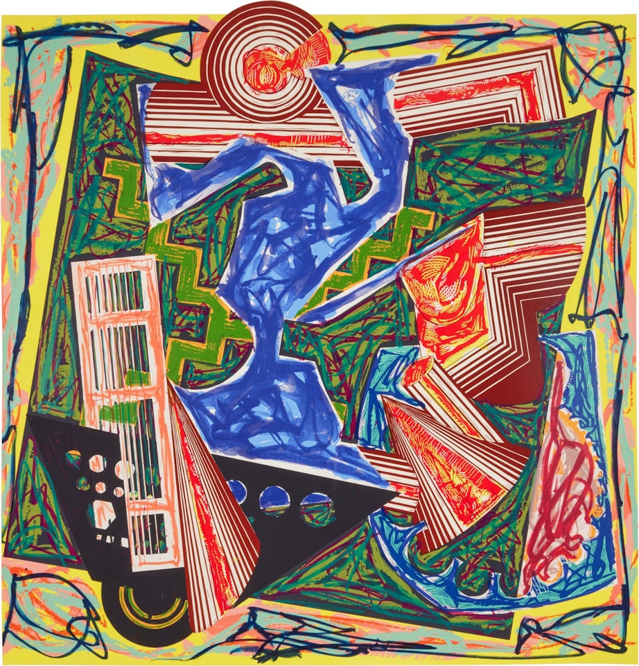 Then Water Came and Quenched the Fire, from Illustrations After El Lissitzky's Had Gadya (Axsom 176) by Frank Stella