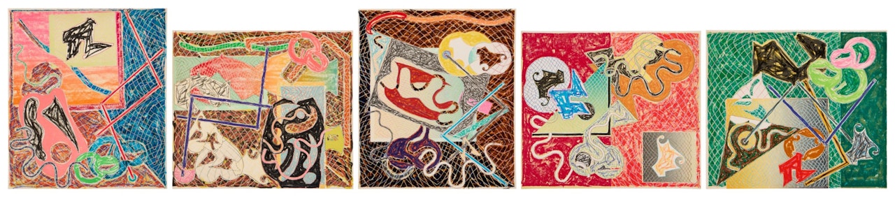 Shards I-V (Axsom 144-148) by Frank Stella