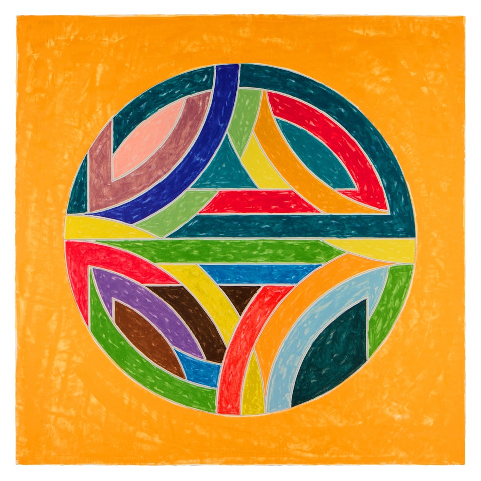 Sinjerli Variation Squared with Colored Ground IV (Axsom 134) by Frank Stella