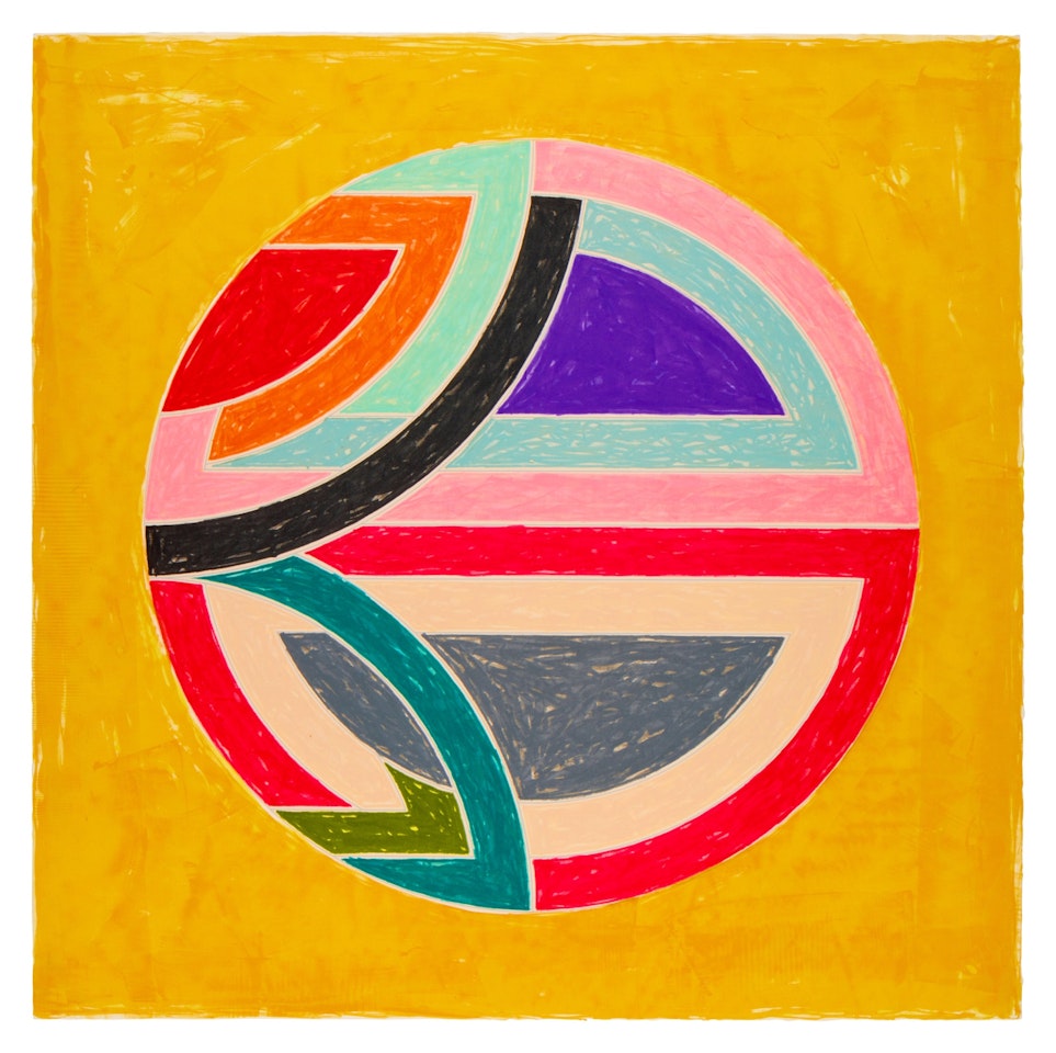 Sinjerli Variation Squared with Colored Ground Ia (Axsom 130) by Frank Stella