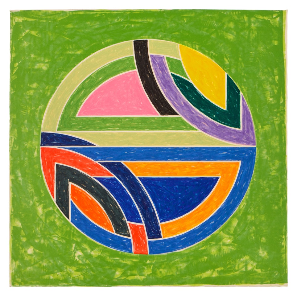 Sinjerli Variation Squared with Colored Ground II (Axsom 131) by Frank Stella