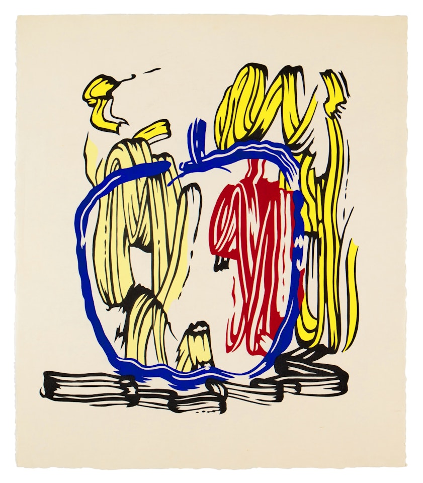 Vertical Apple , from Seven Apple Woodcuts (Corlett 199) by Roy Lichtenstein