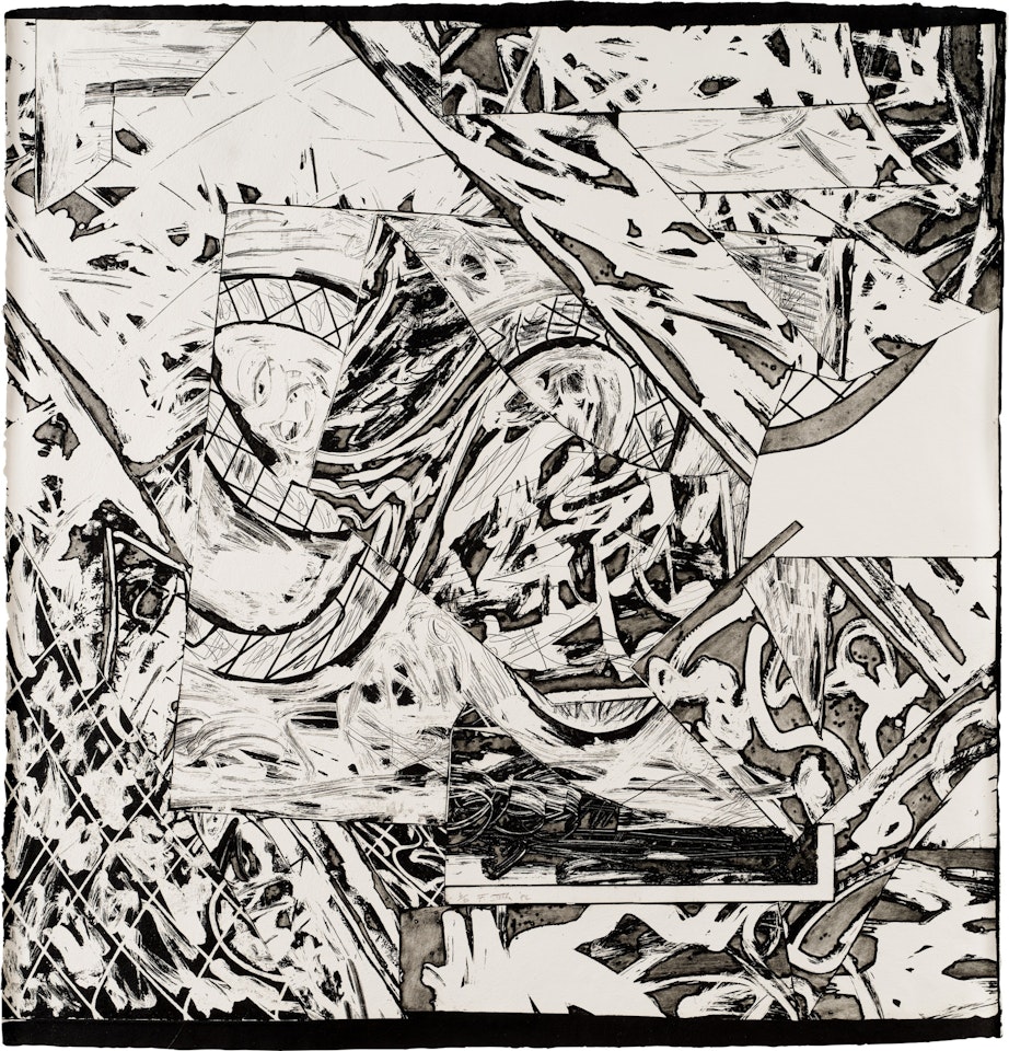 Swan Engraving Square I (Axsom 157) by Frank Stella