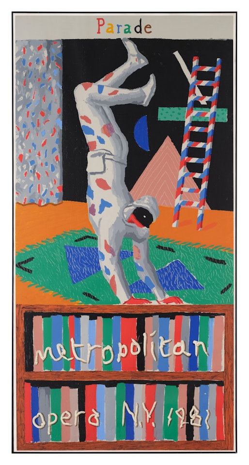 Parade: Metropolitan Opera, New York (Baggott 103) by David Hockney