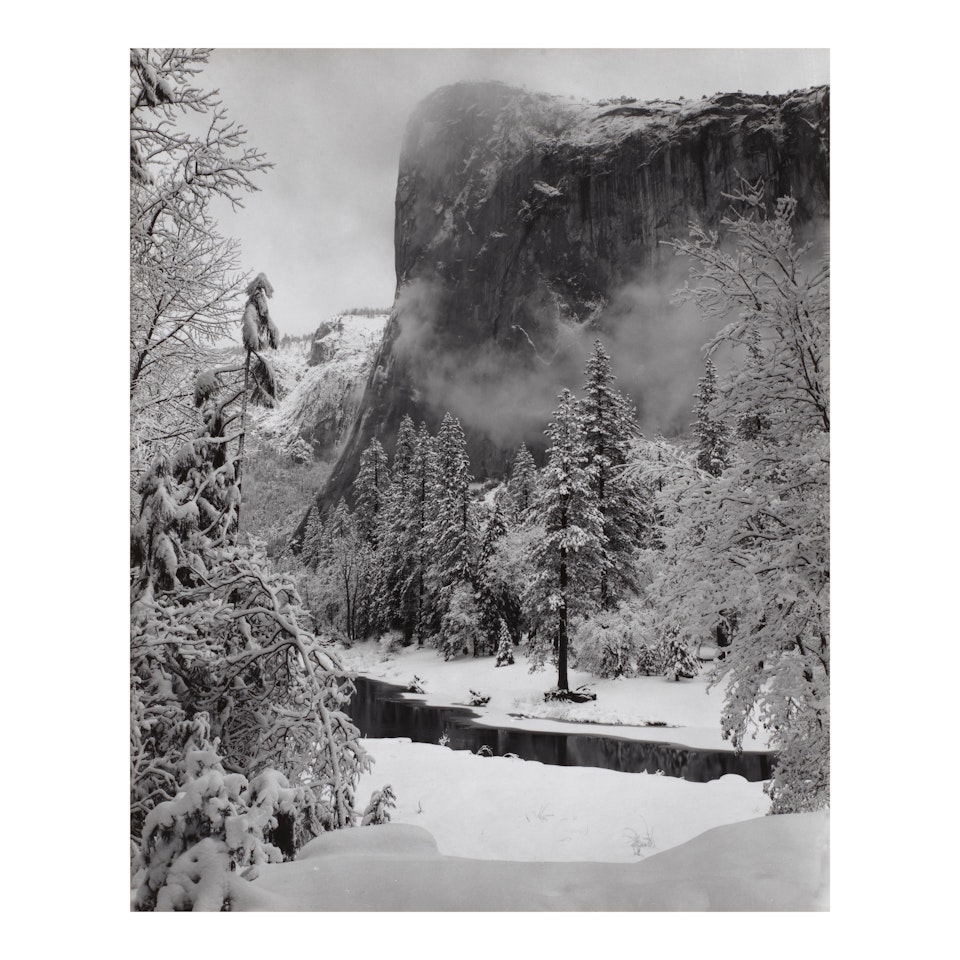 El Capitan, Winter by Ansel Adams