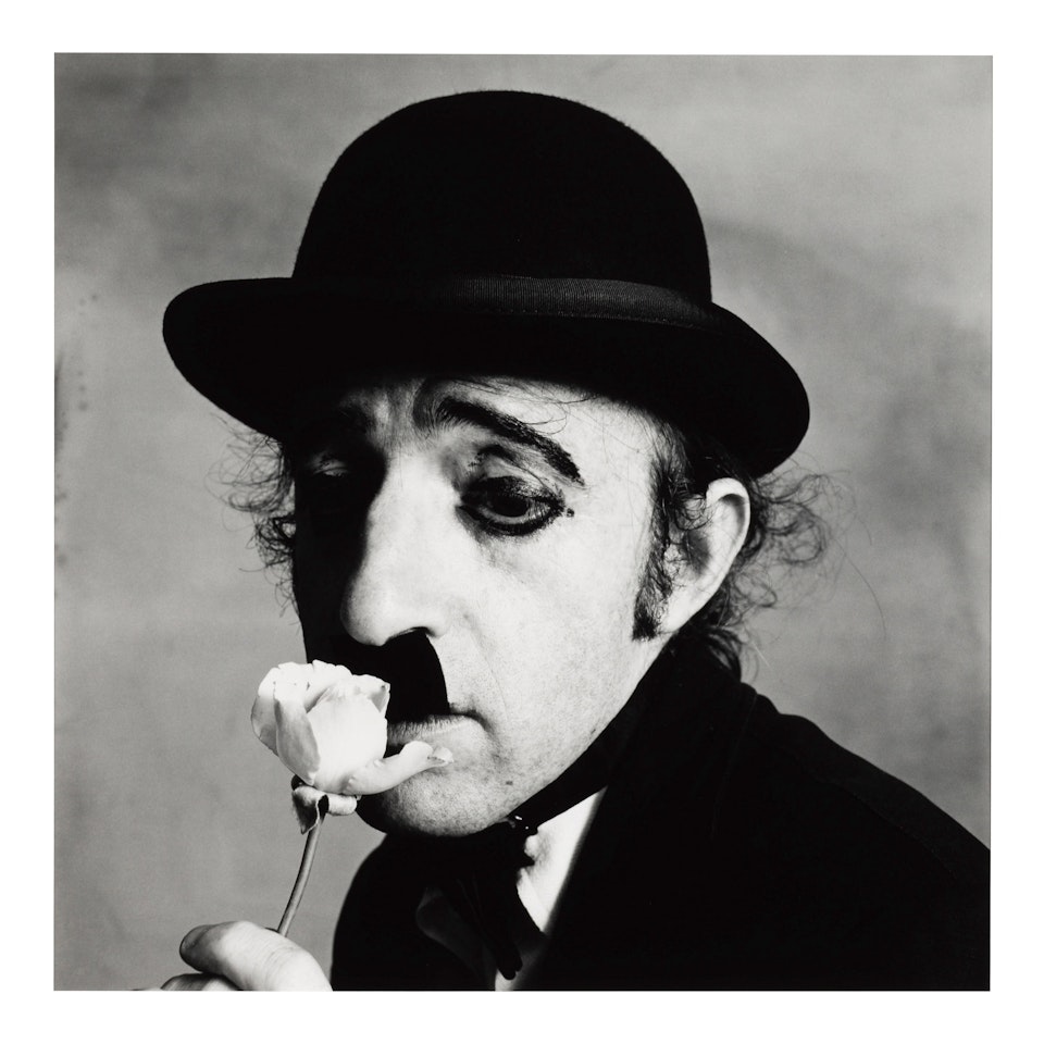 "Woody Allen as [Charlie] Chaplin, New York, Sept 14, 1972" by Irving Penn