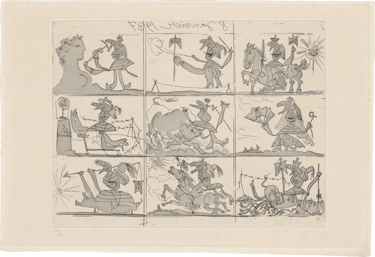 Sueño y mentira de Franco (planche I) by Pablo Picasso