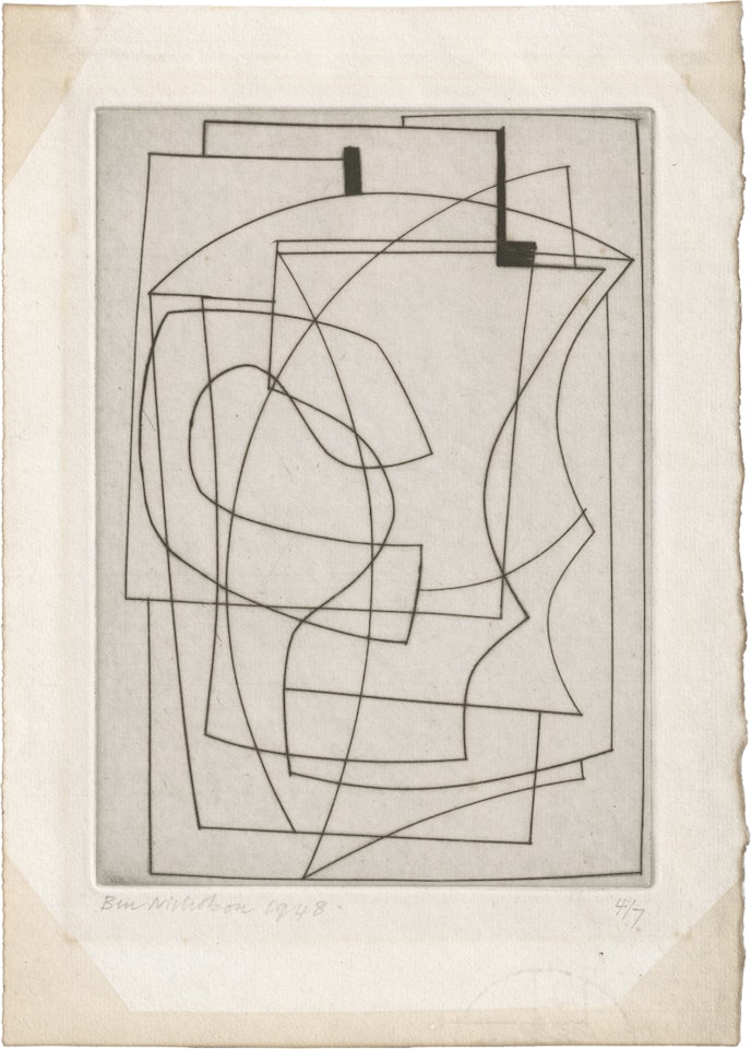 Untitled by Ben Nicholson, O.M.