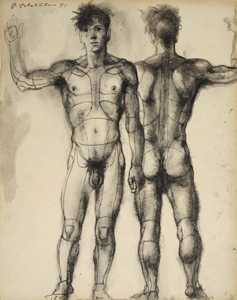 Male nude studies by Pavel Tchelitchew