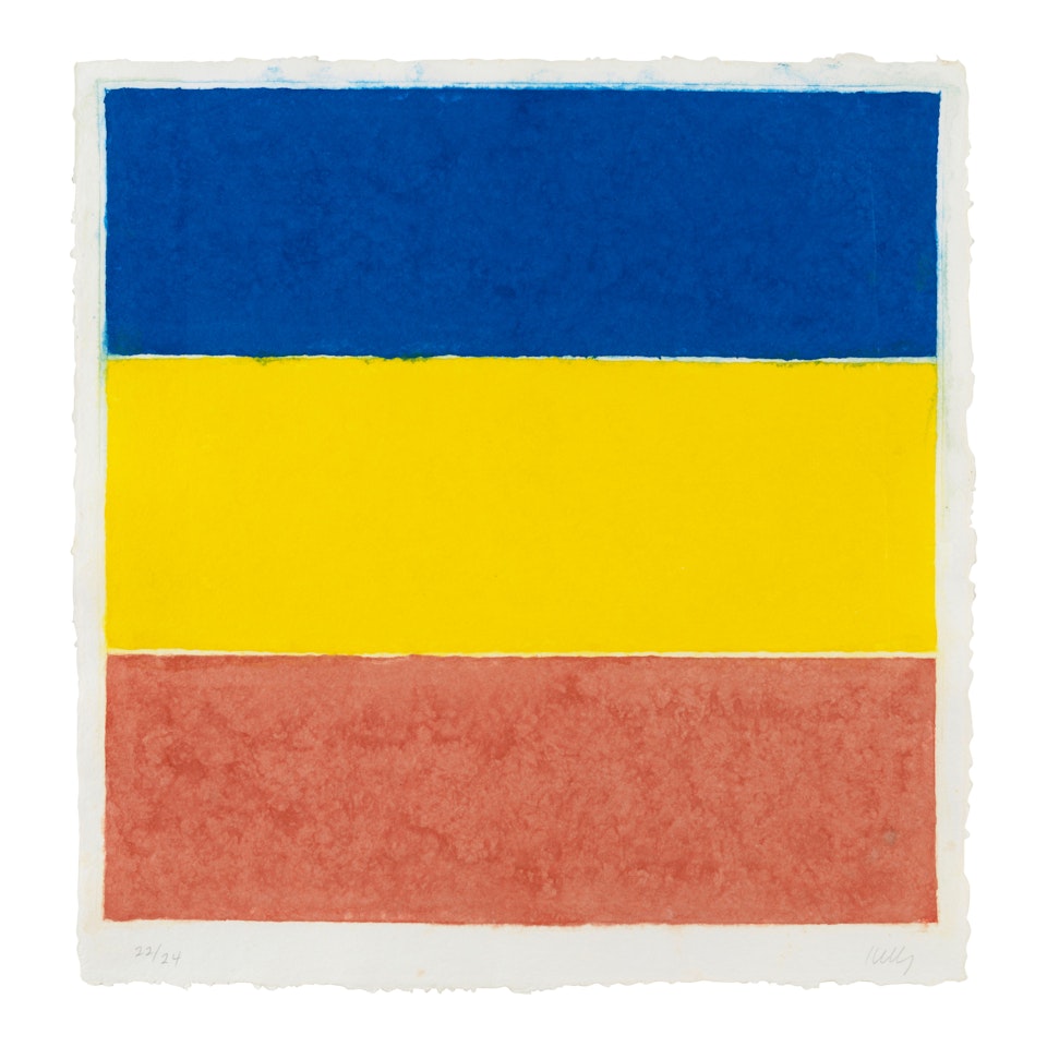 Colored Paper Image XVI (Blue Yellow Red) (Axsom 156) by Ellsworth Kelly