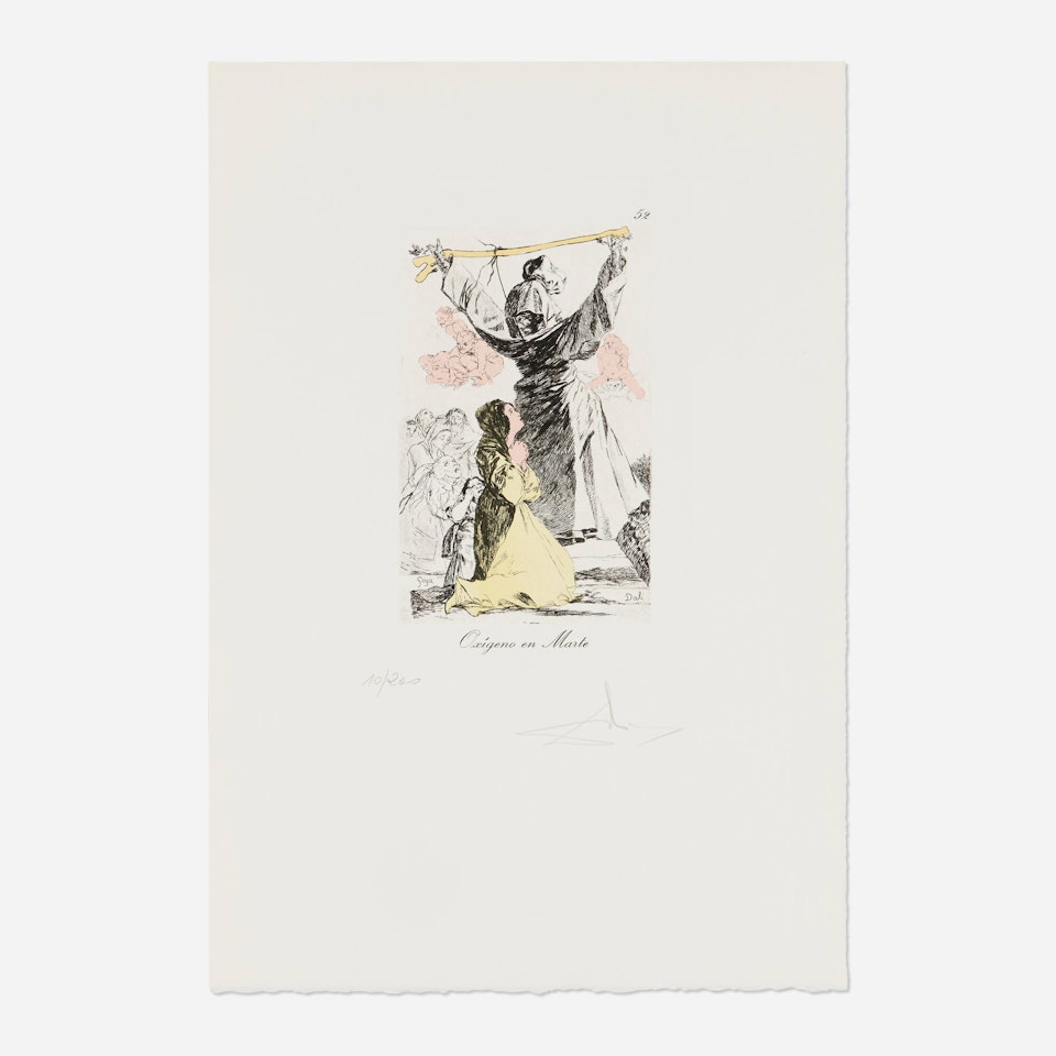 Oxigeno en Marte (from the Les Caprices de Goya de Dalí portfolio) by Salvador Dali