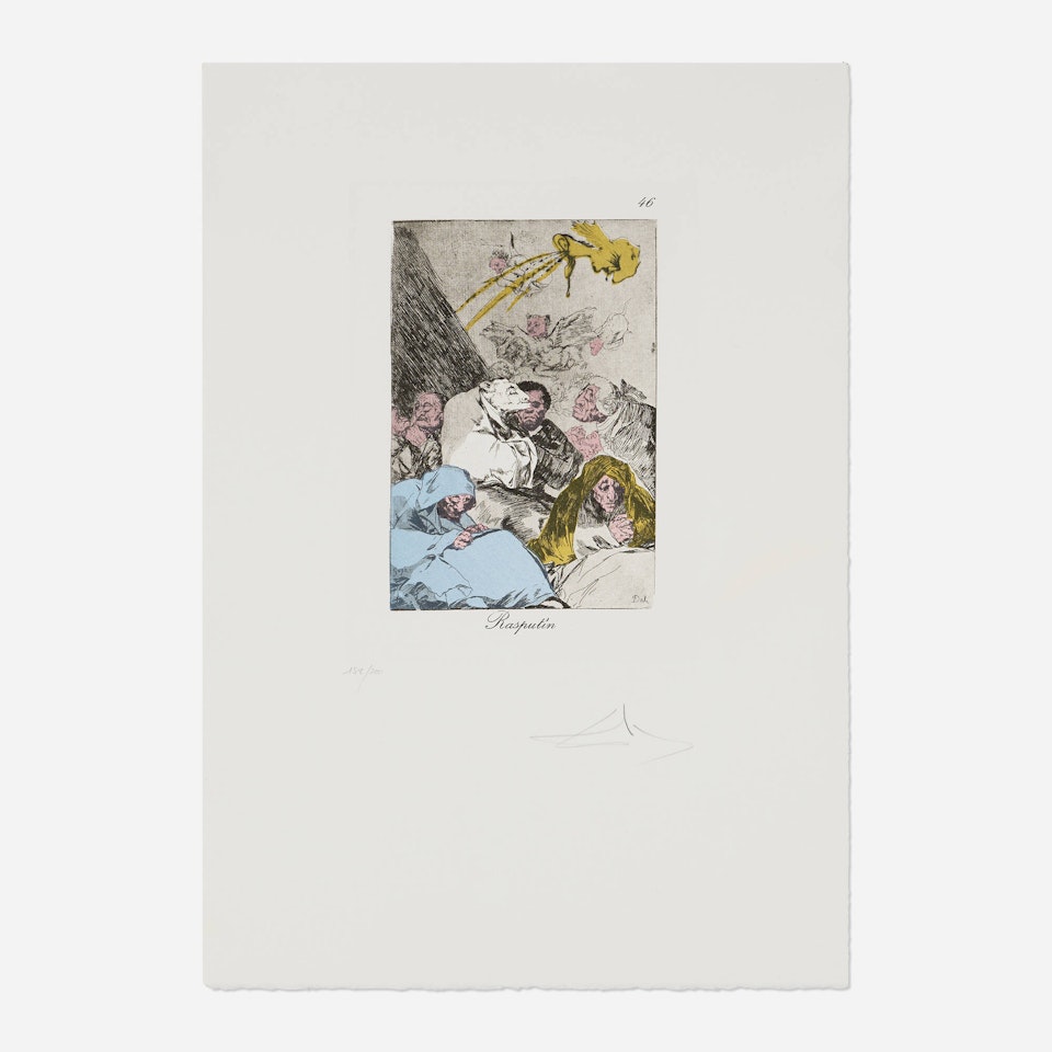 Rasputin (from the Les Caprices de Goya de Dalí portfolio) by Salvador Dali