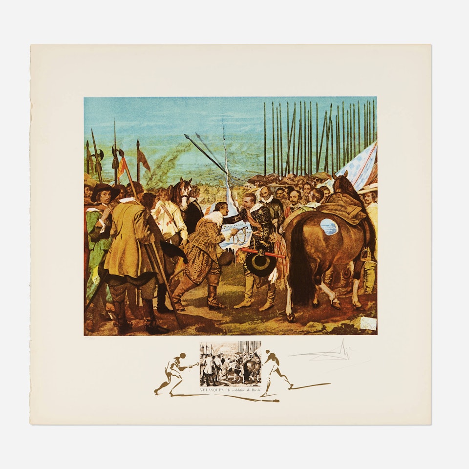 Velasquez - Le reddition de Breda (from the Changes in Great Masterpieces portfolio) by Salvador Dali