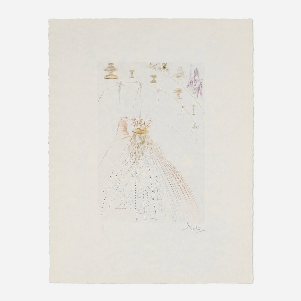 Les Chevaliers du roi Artur (from the Tristan et Iseult portfolio) by Salvador Dali
