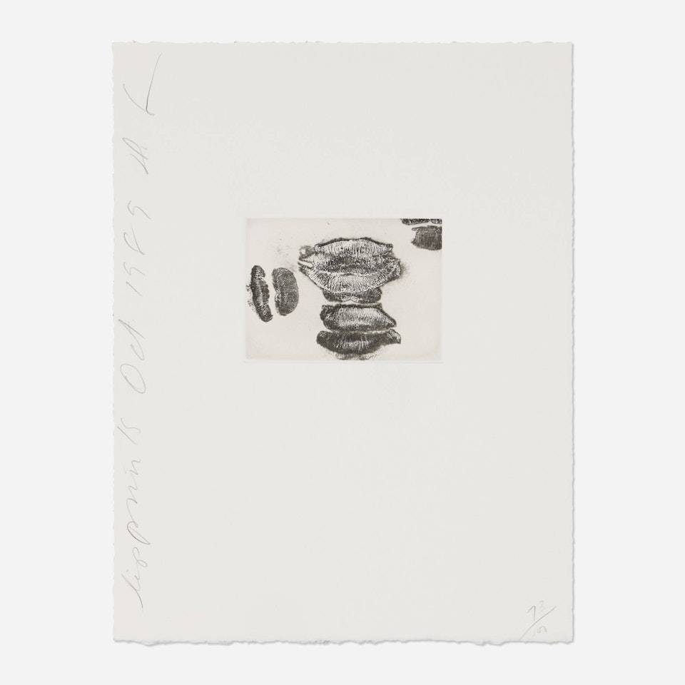Lip Print IV (from the Lip Prints series) by Donald Sultan
