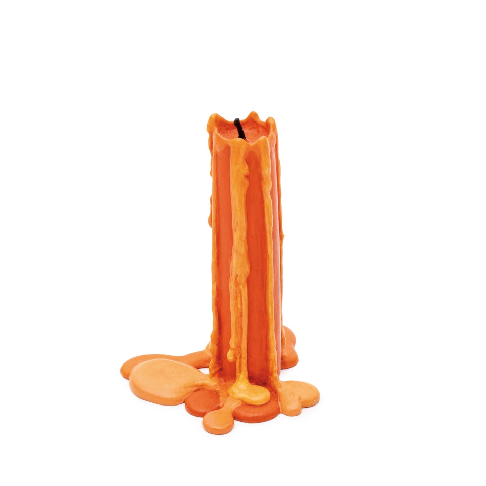 Still.Life. (Vermillion Candle) by Ugo Rondinone
