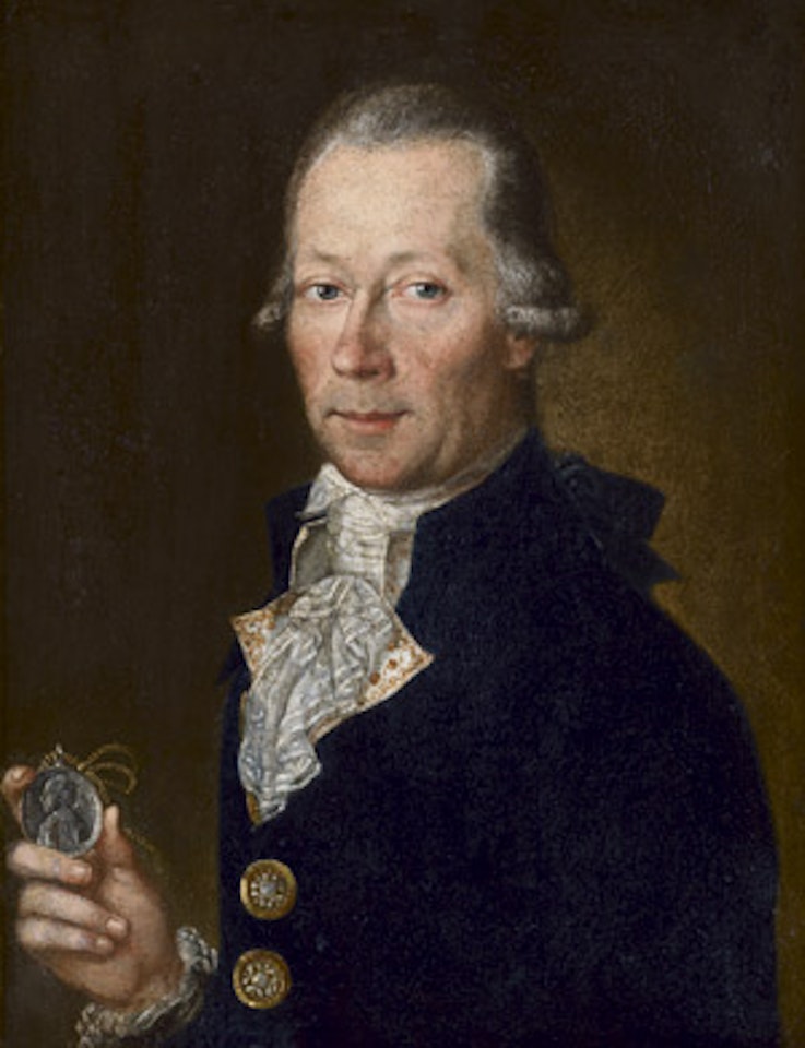 Portrait of Prince Friedrich Josias of Coburg-Saalfeld with medal by German School
