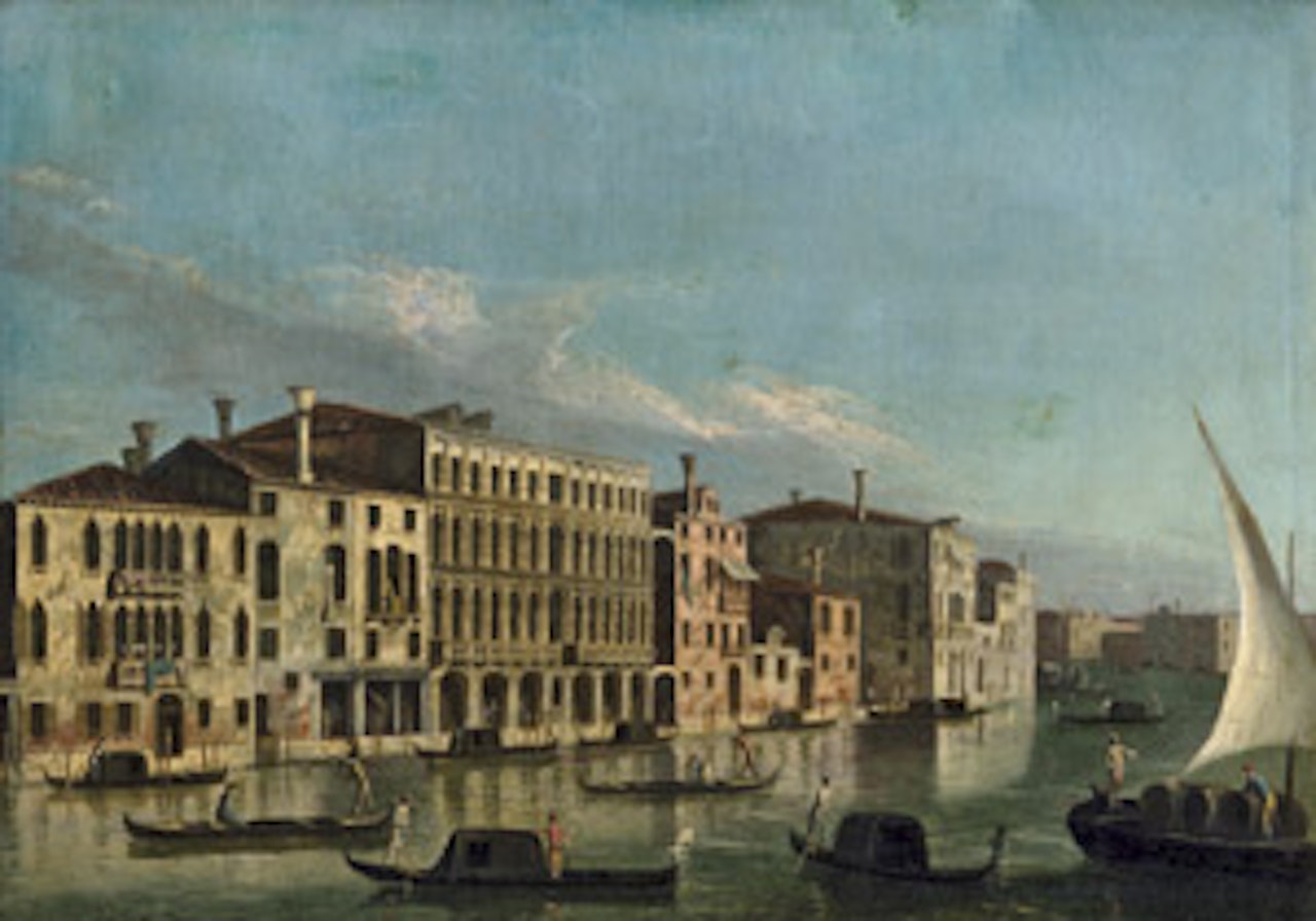 View over the Grand Canal by Venetian School
