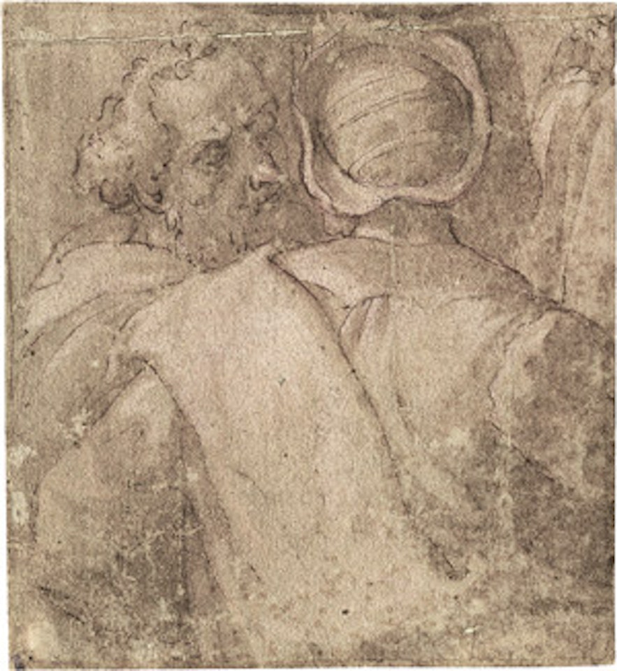 Two noblemen in conversation by Italian School