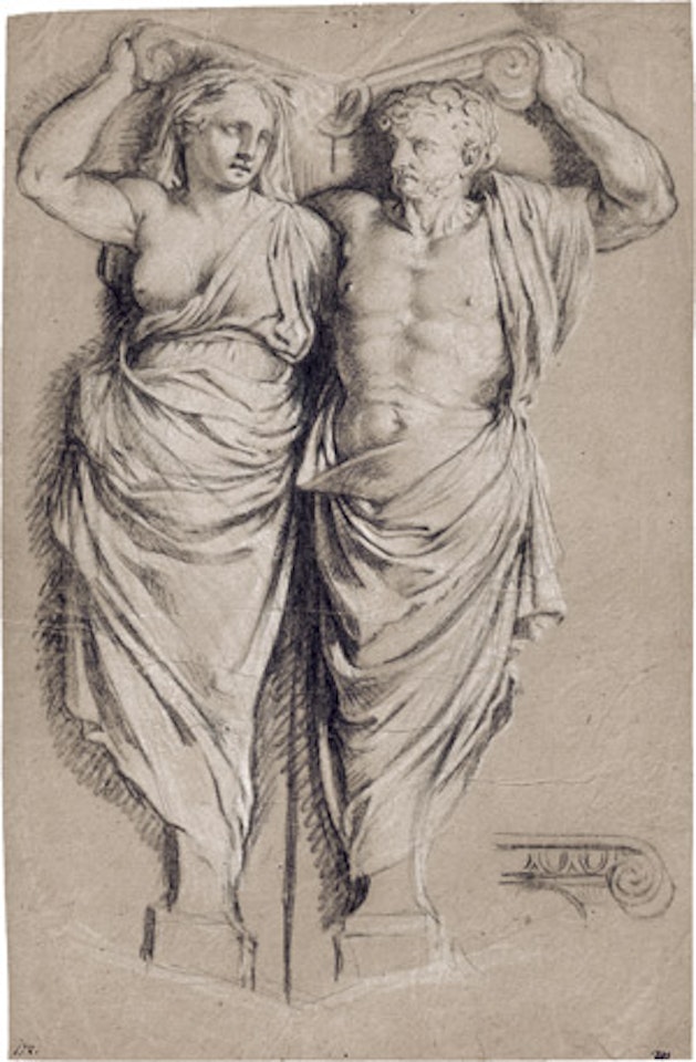Atlantean and Caryatid by Dutch School